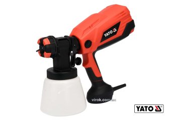 YATO Пульверизатор мережевий YATO : 600 Вт, продуктивність- 1 л/хв, бачок- 1 л, сопло Ø= 2.6 мм  | Y