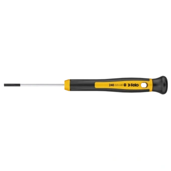 Отвертка для точных работ FELO 3,0х0,5х100х103 мм, DIN ISO 2380, вращающийся колпачок (24003560)