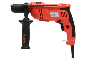 YATO Дриль ударний мережевий YATO : P= 710 Вт, самозатискний патрон Ø≤ 13 мм  | YT-82034
