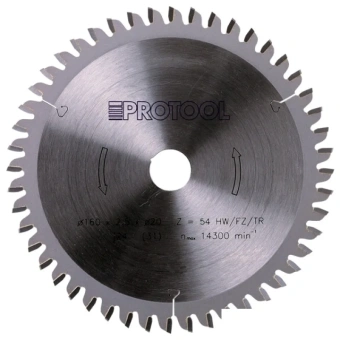 Диск пильный PROTOOL ( ПРОТУЛ ) 190х2.6х30 мм HW Z54 TFZ