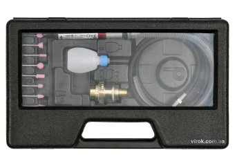 VOREL Шліфмашина пневматична міні, при тиску- 0,63 MPa, сопло Ø=3 мм, з насадками, 16 елем. | 80970