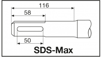 MILWAUKEE Долото пласке SDS-MAX , 280x25мм | 4932343737
