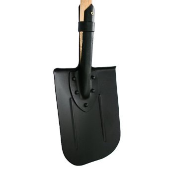 Лопата траншейна гартована VIROK з держаком. (вуглецева сталь) на заклепках, загострена