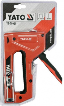 YATO Степлер металевий до скоб і цвяхів YATO; скоби: 6-14х 11,3х 1,2 мм, цвяхи: 15х 1,2 мм  | YT-700