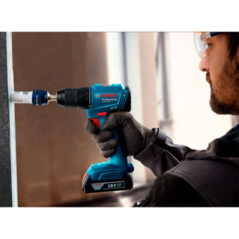 Акумуляторний дриль-шуруповерт Bosch GSR 185-LI Professional (18 В, 2х2 А*год, 50 Н*м) (06019K3000)