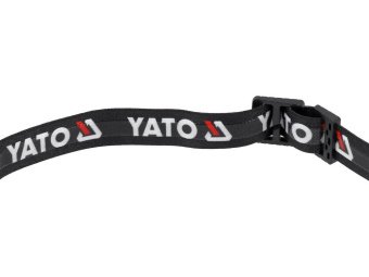 Ліхтар на чоло діодний YATO; живл. Li-Po акумул 3,7В, 0,35 АГод, 6 режимів, відстан 85/ 50/ 30/ 20 м
