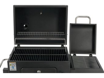 Барбекю вугільний з коптильнею LUND, решітка- 54,5x23,5 см, розмір - 112x62x121 см [1]