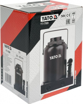 YATO Домкрат гідравлічний стовбцевий YATO : 50 т, H= 300 - 480 мм  | YT-17009