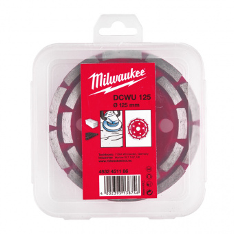 MILWAUKEE Чашка алмазна шліфувальнаDCWU 125, Ø125мм | 4932451186