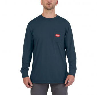 MILWAUKEE Футболка с длинными рукавами синяя размер XXL | 4932493047