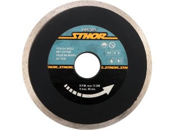 Диск відрізний алмазний суцільний STHOR : Ø= 115 мм, t-1,9 х h- 5 мм по кам, бетоні, кераміці [20]