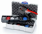 Набір кабельних наконечників з інструментом для опресування 12 72 190 KNIPEX, в пластиковому кейсі