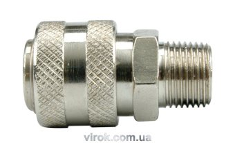 VOREL Швидкорознімне з'єднання з зовнішньою різьбою 1/4"  | 81370