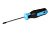 Отвертка крестовая обрезиненная рукоятка CrV PH1x75 (Phillips) APRO