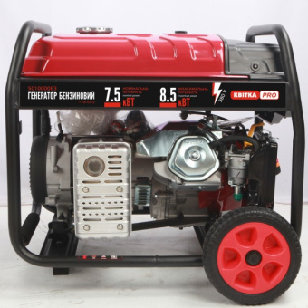 Бензиновий генератор КВІТКА PRO SC10000Е3 + олива (8.5 кВт, ~3ф, 400 В) (110-7013)