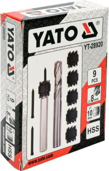 YATO Засоби для висвердлення точкової зварки YATO, 9 елементів  | YT-28920
