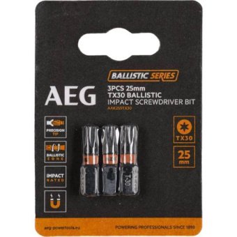 Біта ударна AEG AAK252TX30, TX30, 25мм (3шт)