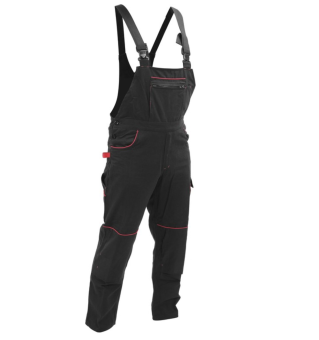 YATO Комбінезон робочий COMFY YATO розмір XL, чорно-червоний, 9 кишень, 100% бавовна  | YT-79254