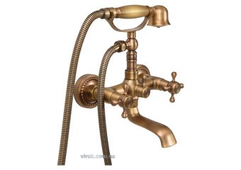 FALA Змішувач води для ванни з душом "RETRO BRONZE 1" з 2-ма вентлями  | 75828