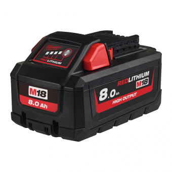MILWAUKEE Акумулятор HIGH OUTPUT™ , M18 HB8 (8Aг) | 4932471070