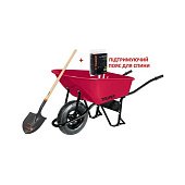 TRUPER CAT-60NDPR Тачка будівельна з посиленою пневматичною шиною 16" (ND), 100 літрів, PROMO