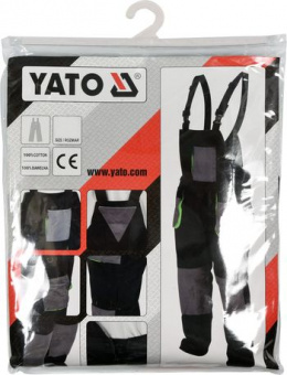 YATO Напівкомбінезон робочий YATO, розмір L/XL, 100% - бавовна  | YT-80173