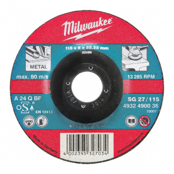 Milwaukee Шлифовальный диск по металлу SG 27 / 230х6 (10шт) для УШМ // 4932490102