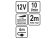 LUND Душ портативний : від акумул.-12В, продуктивність-10 л/хв, кабель живлення- 4м, шланг- 2 м  | 8