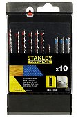 STANLEY Fat Max STA29230 Набор из 10-ти полотен для лобзика в пластиковом кейсе. Посадка U-образная.