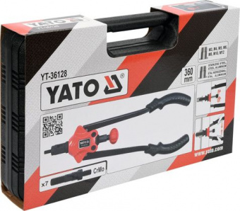 YATO Заклепочник дворучний YATO для нітогайок М3-12 мм, l=360 мм  | YT-36128