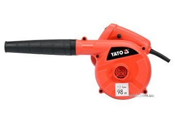 YATO Порохотяг мережевий YATO: 600Вт, 16000 об/хв, продуктивність- 4 м³/хв, кабель l= 2 м + 2 насадк