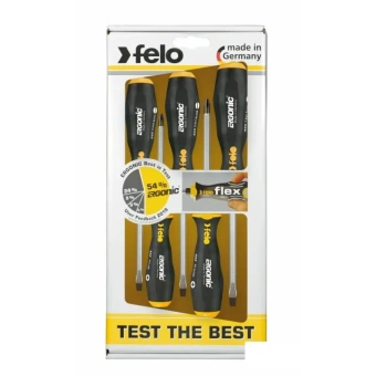 Набор отверток силовых ударных FELO - ERGONIC (5 шт) (45095148)