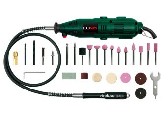 LUND Міні-шліфмашинка 135 Вт з гнучким валом і 40 обладунками  | 79314