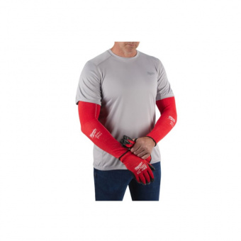 MILWAUKEE Нарукавник червонийз опором порізам 3 рівня, 40см | 4932478584