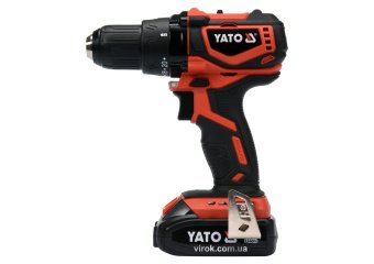 YATO Шуруповерт-дриль безщітков. акумул. Li-Ion YATO: U= 18В, крутн.мом.- 42 Нм, 2АГод, патрон Ø≤13м