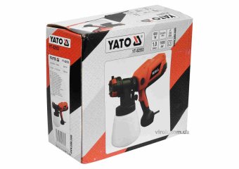 YATO Пульверизатор мережевий YATO : 600 Вт, продуктивність- 1 л/хв, бачок- 1 л, сопло Ø= 2.6 мм  | Y