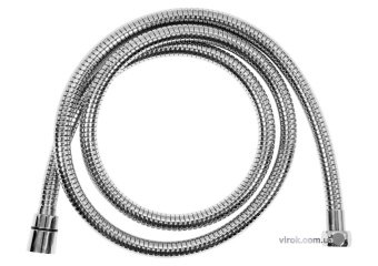 FALA Шланг для душа розтяжний Ø= 14 мм, з нержав. сталевою хромованою гофрою, G 1/2, l=1,5-2 м  | 75