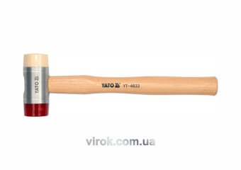 YATO Молоток бляхарський YATO поліурет/нейлон. Ø= 28 мм з гікоров. ручкою, m=264 г  | YT-4631