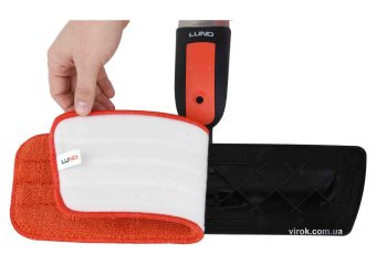 LUND Швабра з розпилювачем : з 2 мікрофібрами, платформа- 41х13 см, ємність- 350 мл, l= 118 см  | 67