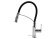 FALA Змішувач води "FLEXIBLE-2" для раковини з гнучкою чорною лійкою, регулюв. потоку води, l=60 см 