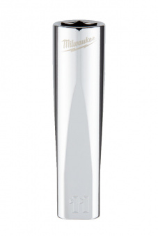 MILWAUKEE Головка хромована метрична подовжена 3/8'', 11мм | 4932478355