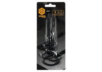 VOREL Бури ручні по дереву , Ø= 2, 3, 4, 5 мм, l= 100- 140 мм, 4 шт.  | 22431