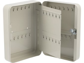 Ящик для ключів металевий VOREL: 48 гачків, 250х 180х 80 мм [10]