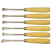 Набір фігурних стамесок для різьблення по дереву (6шт) Technics | 43-340