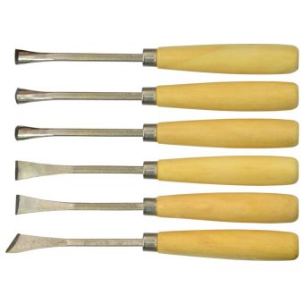 Набір фігурних стамесок для різьблення по дереву (6шт) Technics | 43-340