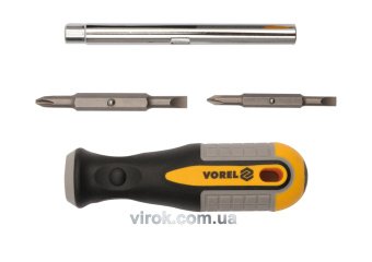 VOREL Викрутка двостороння : 6 в 1 Cr-V  | 64654