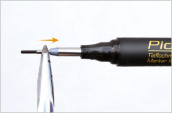 Маркер фирменный с длинным носиком Pica-Ink Deep Hole Marker