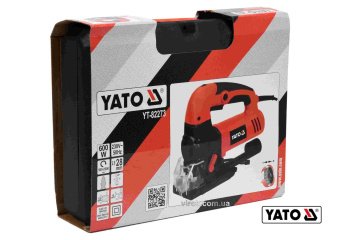 YATO Лобзик ручний мережевий YATO : P= 600 Вт, 500-2500 об/хв, глибина різу метал/дерево- 10/130 мм 
