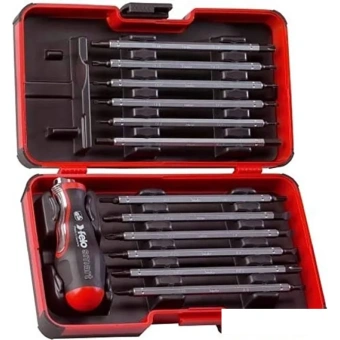 Набор отверток в чехле FELO ( ФЕЛО )-SMART Box SL. PH. Pz. Torx. SW + спецручка.