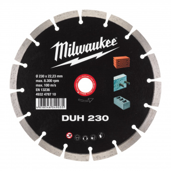 MILWAUKEE Алмазный диск DUH 230 (RU) (1 шт) | 4932478710